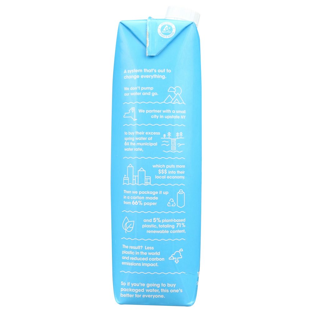 JUST WATER: 100% Spring Water, 33.8 fo