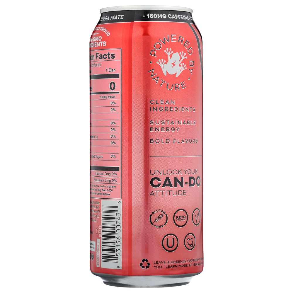 YERBAE: Black Cherry Pineapple Sparkling Water, 16 fo