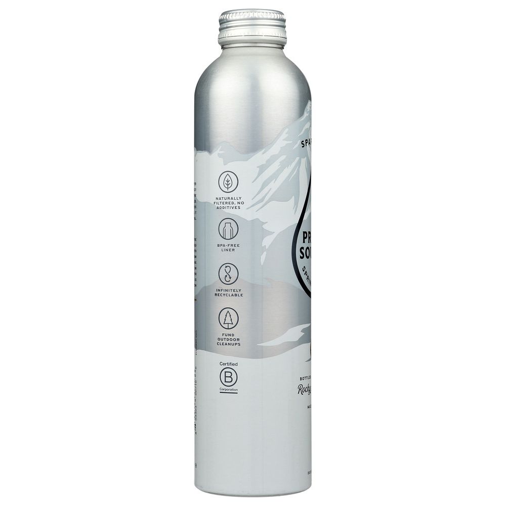 PROUD SOURCE: Rocky Mountains Sparkling Spring Water, 25.3 fo