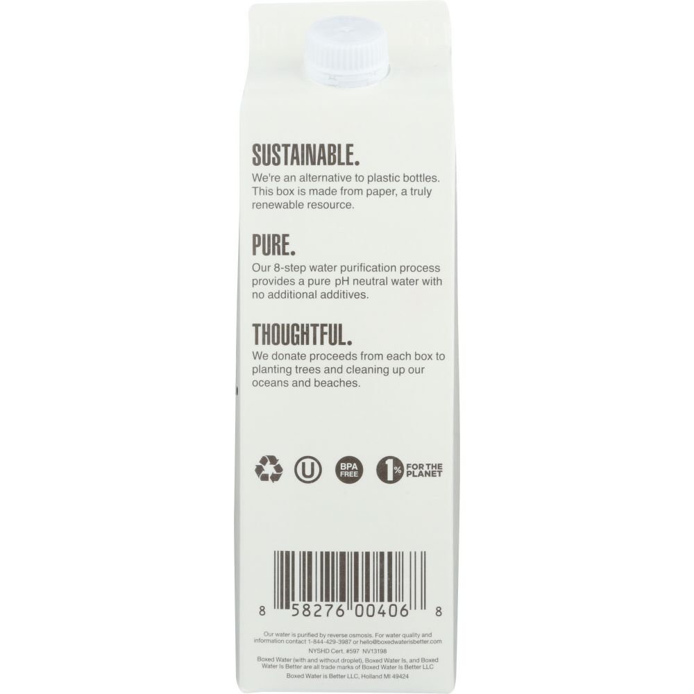 BOXED WATER: Boxed Water, 1 lt