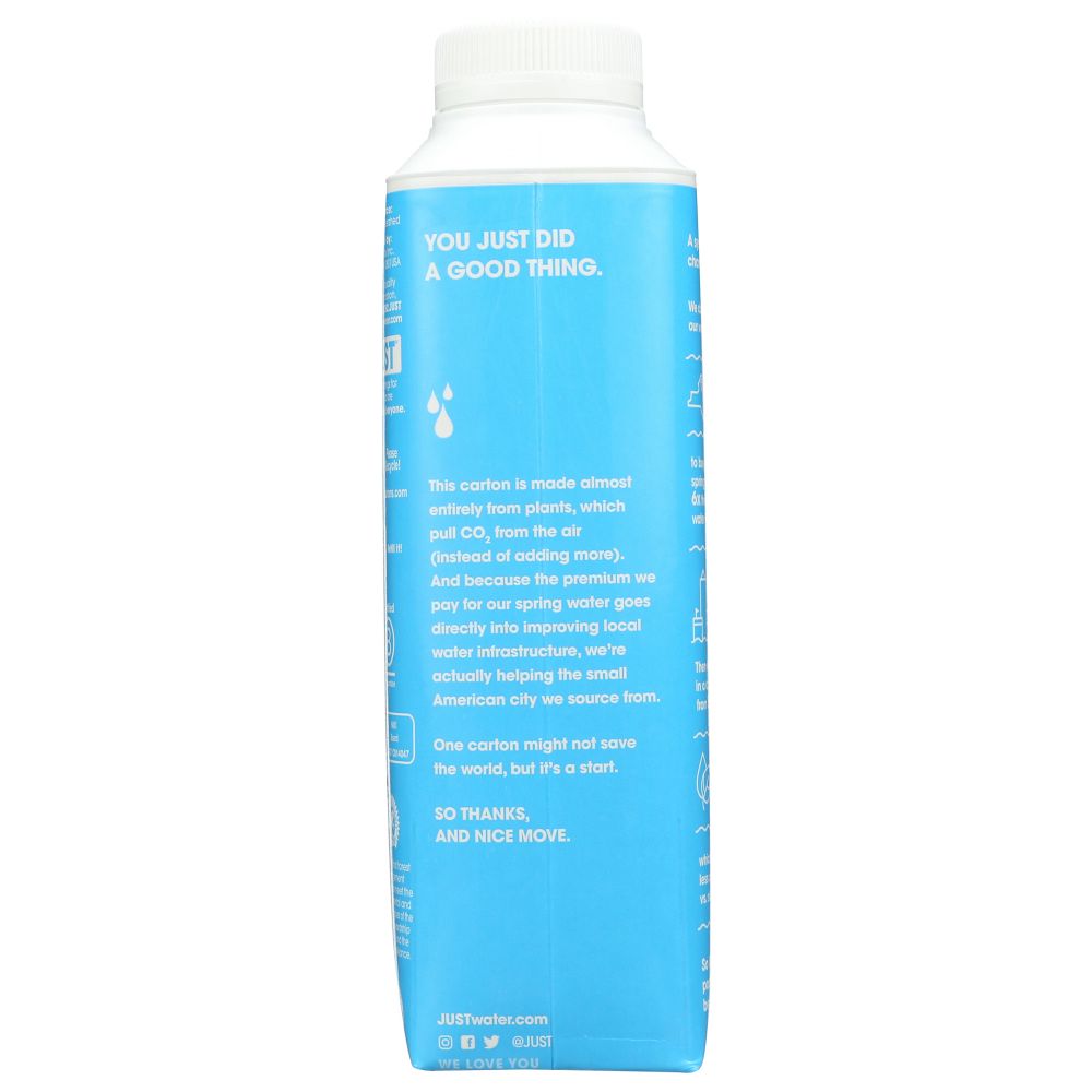 JUST WATER: Spring Water, 16.9 oz