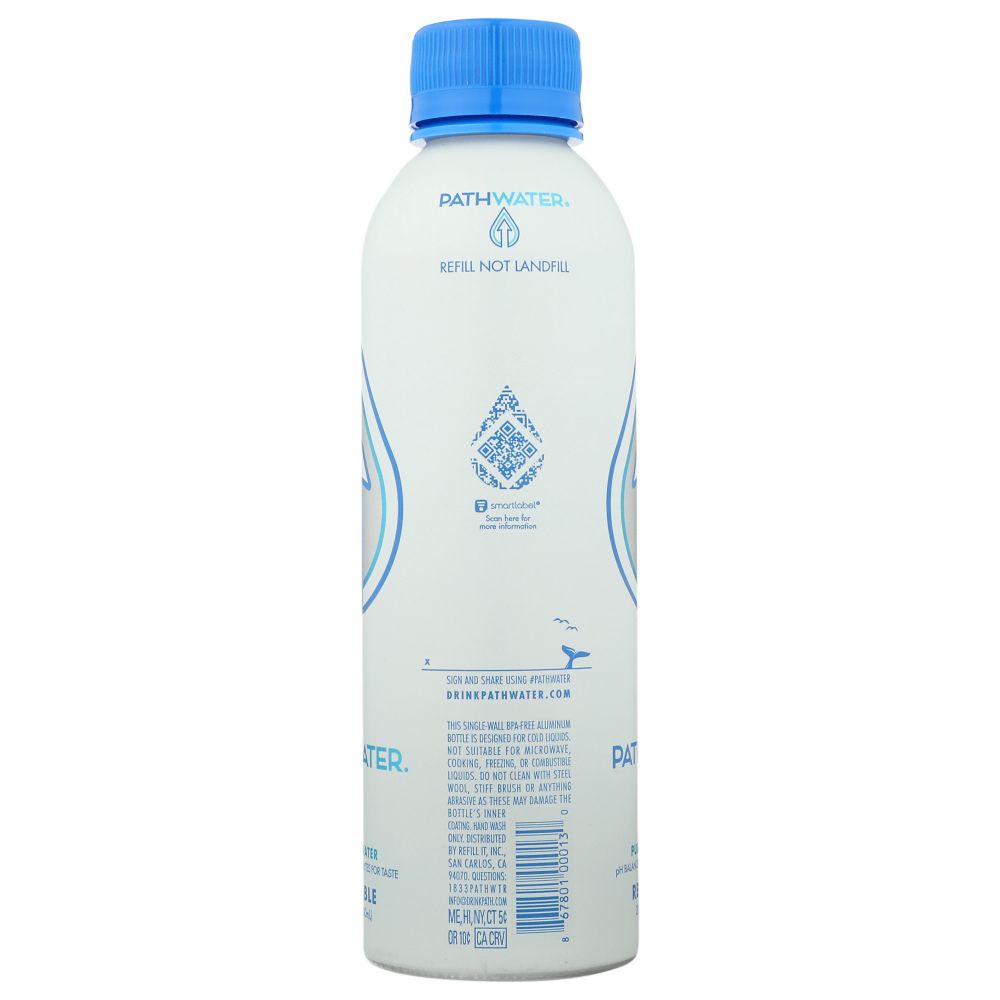 PATHWATER: Purified Water Aluminum Bottle, 20.3 oz