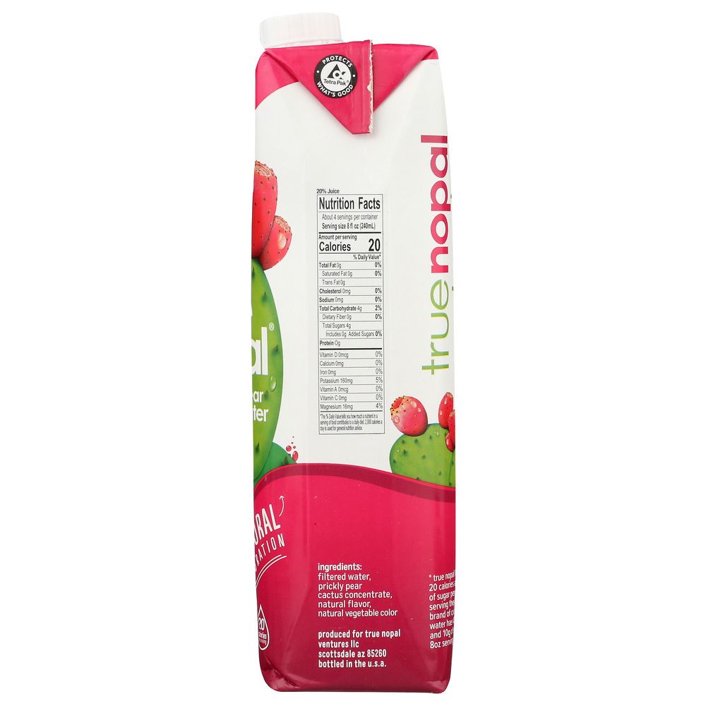 TRUE NOPAL: Cactus Water, 33.8 oz