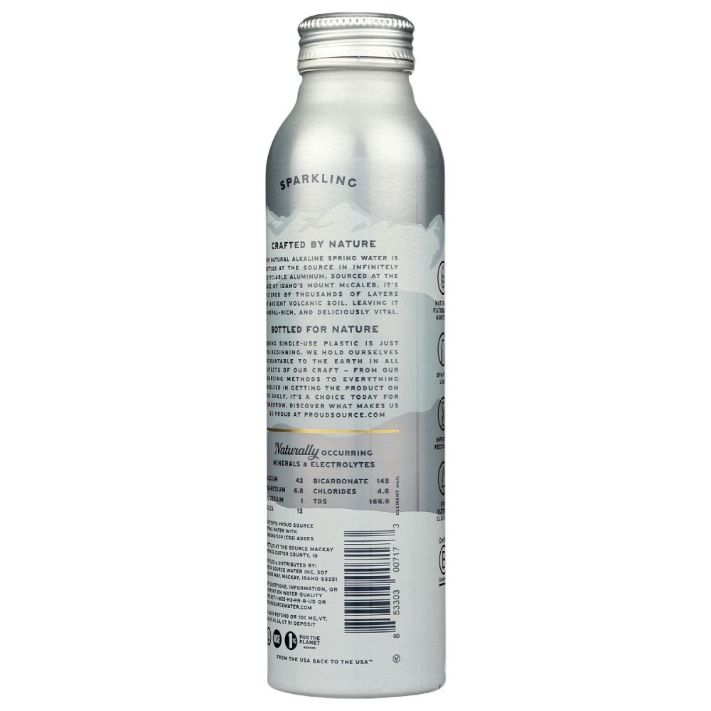 PROUD SOURCE: Rocky Mountain Sparkling Spring Water, 16 fo