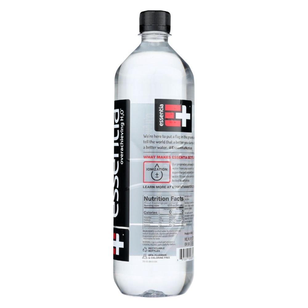 ESSENTIA: Ionized Hydration Purified Water, 1 lt